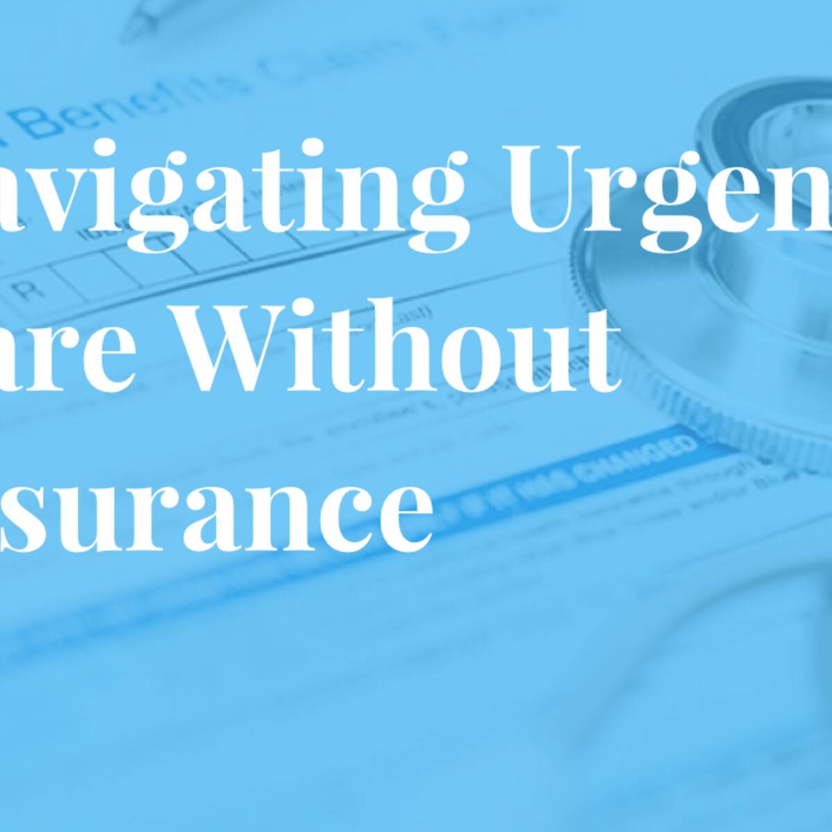 urgent care visit without insurance cost